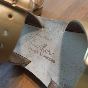 Girls Gold Salt Water Sandals